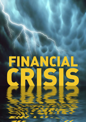 Conceptual illustration: Financial crisis (recession)