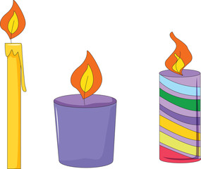 three candles