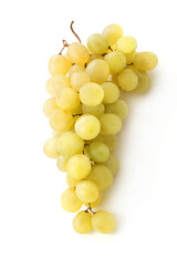 White grapes, clipping path