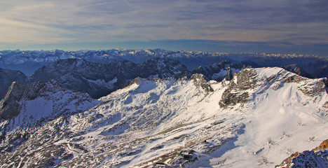 Fototapeta premium Zugspitzpanorama