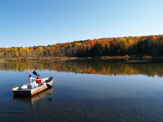 fishing in autumn