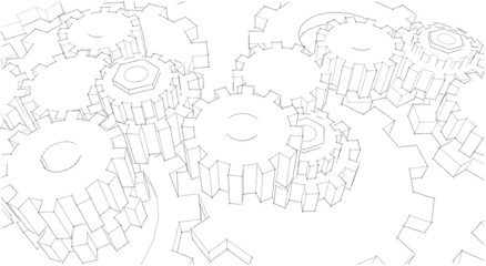 dessin technique rouages