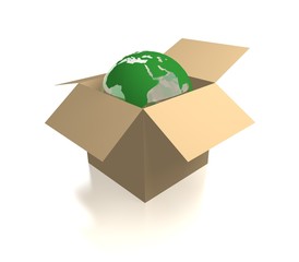 globe in a box