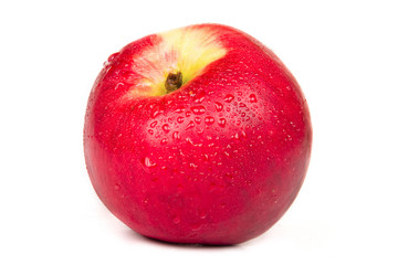 red apple on white backgroung. Isolated.