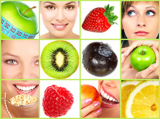 Healthy lifestyle. People, diet, healthy nutrition, fruits.