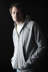 Portrait of a styled professional model.