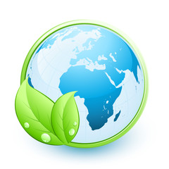 Planète terre à feuilles