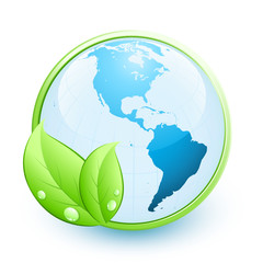 Planète terre à feuilles