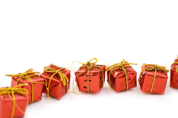 many red gifts in orderliness