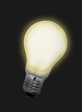 Idea is found, or simply a bulb lights up.