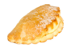 crisp more fresh pastry on a white background