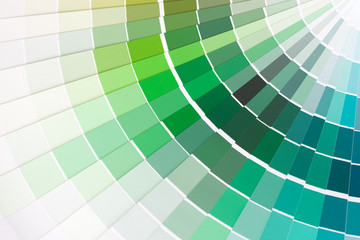 Obraz premium Abstract background of color swatches, color guides, close up.