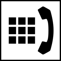Phone. Symbol of phone for your design