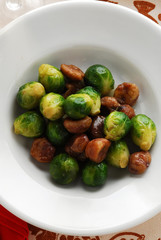 Cavolini alle castagne - Contorno - Cucina vegetariana