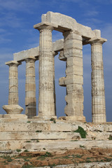 Ruins of Poseidon Temple at Cape Sounio