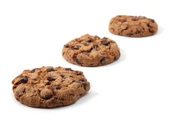 Fototapeta na wymiar sweet cookies isolated on a white background
