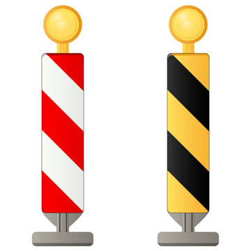 Strassensperre - Warnleuchte