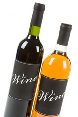 Wine Bottle with white background