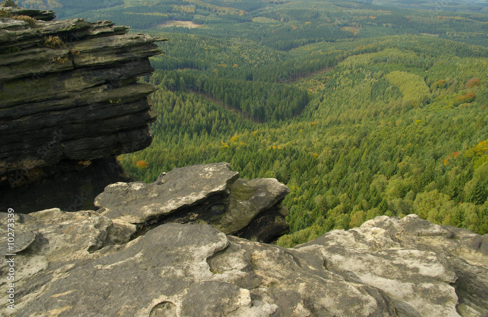 Wall mural Zschirnstein Aussicht - Zschirnstein view 07