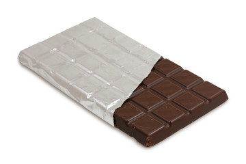 chocolate isolated on white