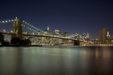 Fototapeta na wymiar Brooklyn Bridge New York City New York USA