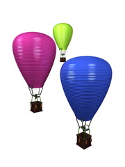 3d image, conceptual hot balloon