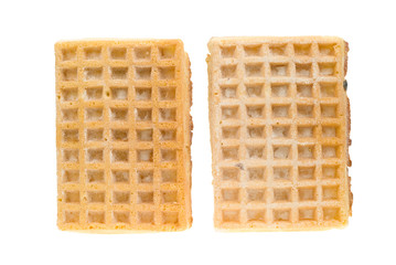 waffles isolated on a white background