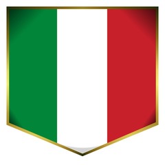 Obraz premium drapeau écusson italie italy flag
