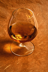 Snifter glass of cognac