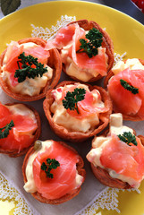 Tartelle al salmone - Antipasto della tradizione - Lombardia