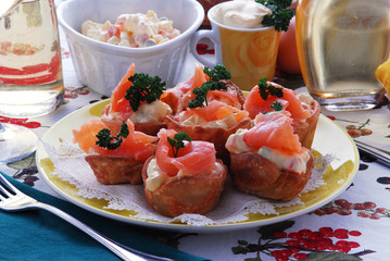 Tartelle al salmone - Antipasti della tradizione - Lombardia