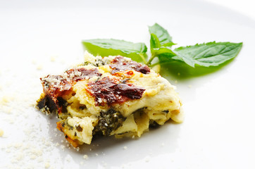 Vegetables and meat moussaka
