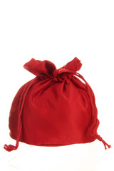 a red bag isolated on white