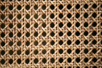 Straw interlacing as a background