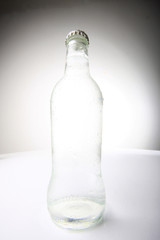 fresh bottled water, high key lighting