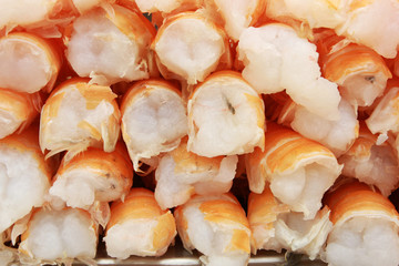 Raw uncooked lobster tails, great for backgrounds
