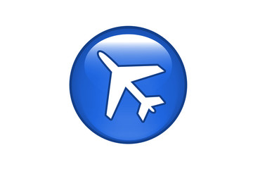 Aqua Button Flugzeug