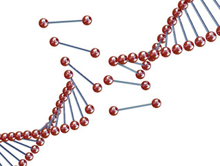 fine image 3d of broken dna background