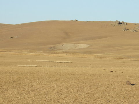 Impact crater in Mongolia