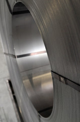 Stahl auf einem Coil