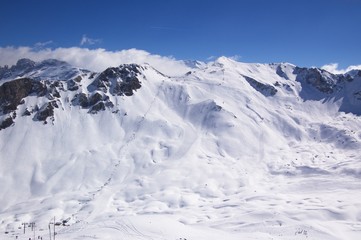 Obraz premium alpine skiing landscape