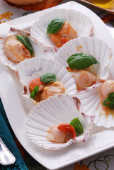 Capesante al forno - Antipasti di pesce - Cucina Emilia R.