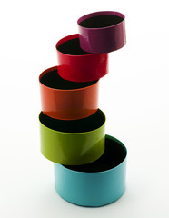 Balance of carton colorful boxes