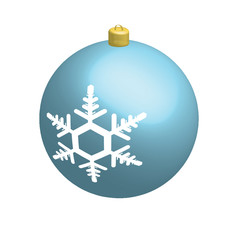 Light blue christmas ball