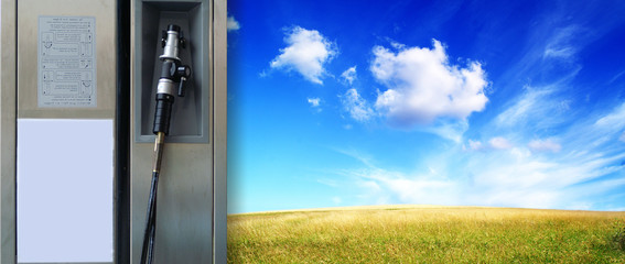 Gas tanken! Umwelt schonen!