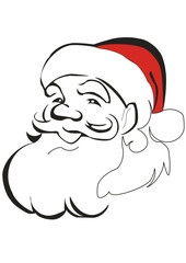 Santa claus. Vector illustration.