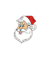 Santa claus. Christmas, new year. Vector illustration.