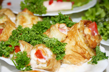 Fried vegetable marrow