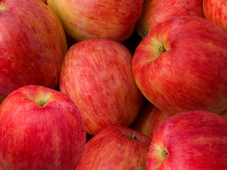 Apples red an abstract background