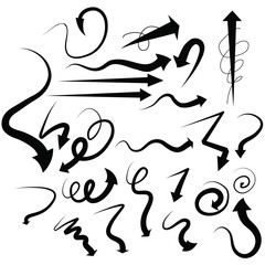 a set of multiple shapes of arrows